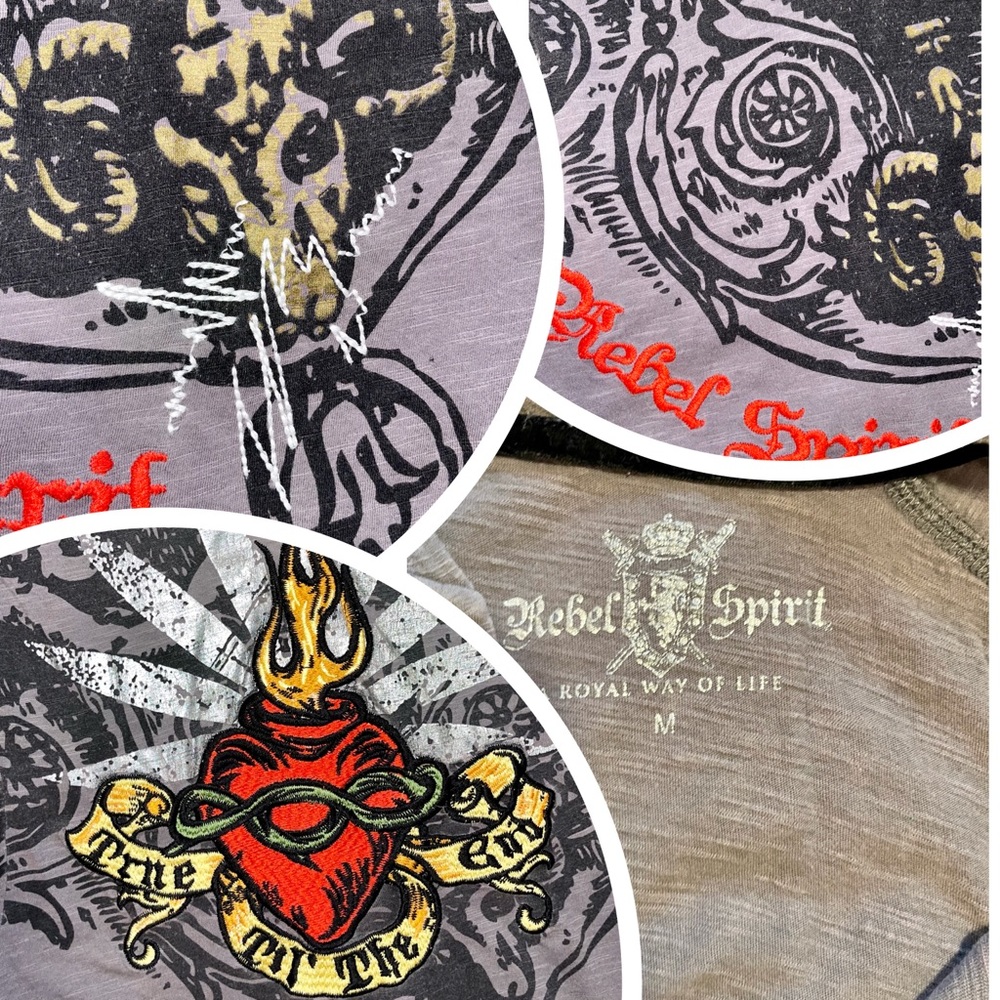 Rebel Spirit L/S with Hood sz Medium